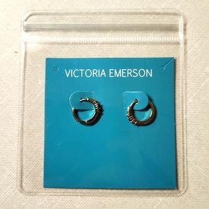 Victoria Emerson Pink/Gold Earrings